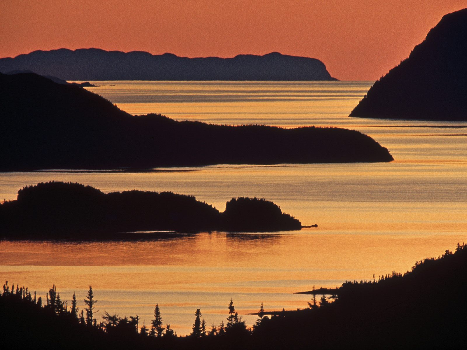 Hermitage Bay at Sunset Newfoundland
