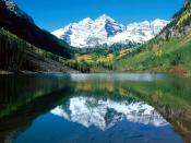 Snow Capped Maroon Bells White River National Forest Colorado 1600 x 1200