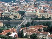 Manesu Bridge Over the Vltava River Prague