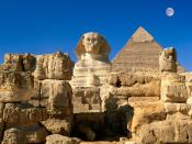 Great Sphinx Chephren Pyramid Giza
