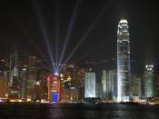 Hong Kong night lights 1024 x 768